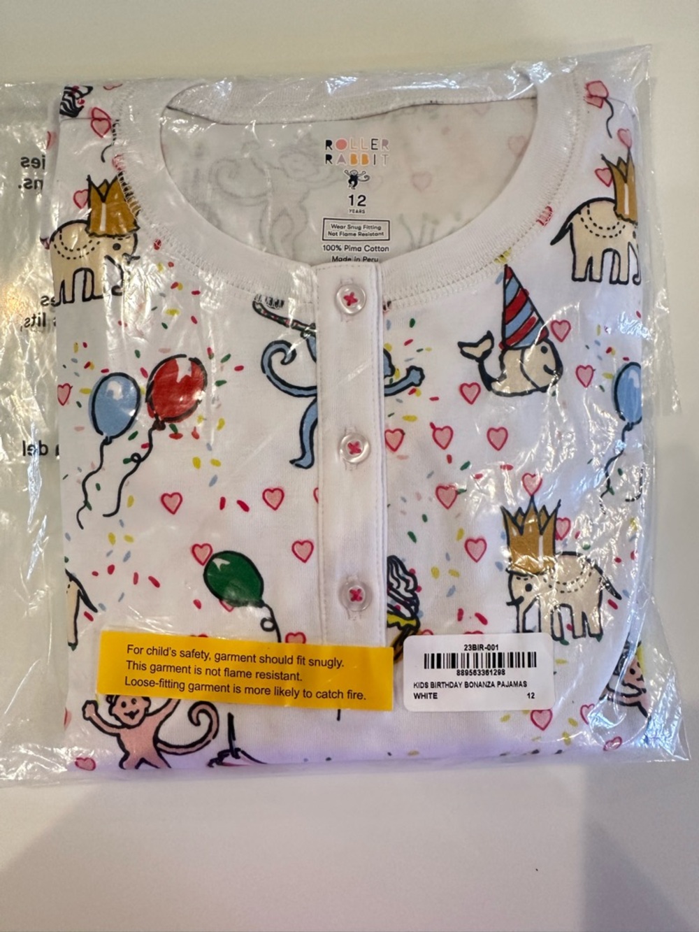Roller Rabbit Birthday Bonanza Pajama Set